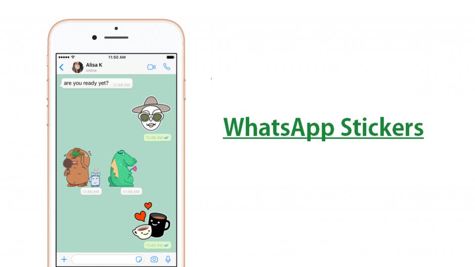 كيف تستخدم ملصقات واتساب على آيفون